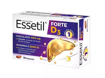Essetil Forte D3, 30 kapsułek. NordFarm