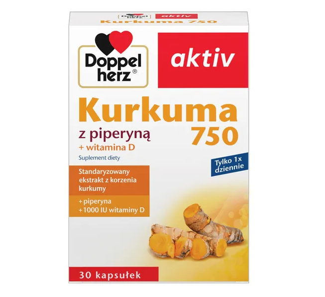 Doppelherz aktiv Kurkuma 750, kapsułki, 30 szt.