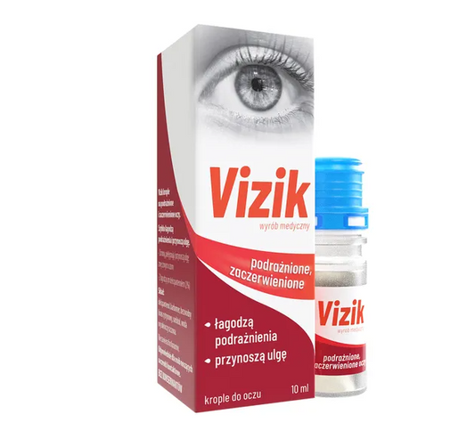 Vizik, krople na podrażnione i zaczerwienione oczy, 10 ml