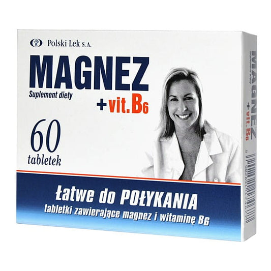 Magnez + Vit.B6, tabletki, 60 szt