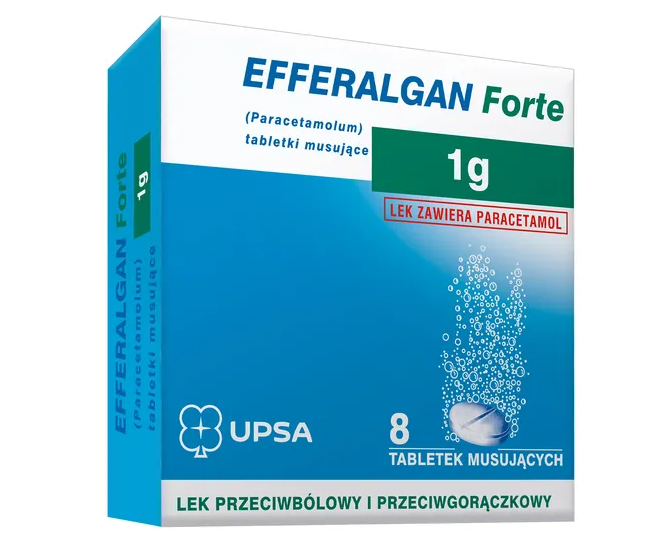 Efferalgan Forte, 1 g, tabletki musujące, 8 szt.