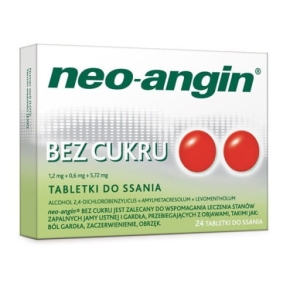 Neo-Angin bez cukru, tabletki do ssania, 36szt.