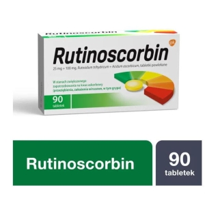 Rutinoscorbin, tabletki powlekane, 90 szt.