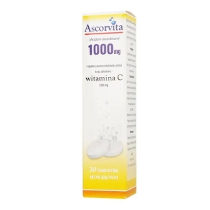 Ascorvita, 1000 mg, tabletki musujące, 20 szt.