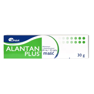 Alantan Plus, (20 mg + 50 mg)/g, maść, 30 g