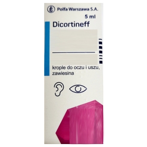 Dicortineff, krople do oczu i uszu, zawiesina, 5 ml