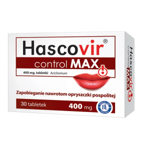 Hascovir control MAX, 400 mg, tabletki, 30 szt.
