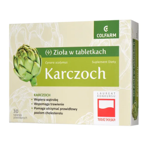 Karczoch, tabletki powlekane, 30 szt.