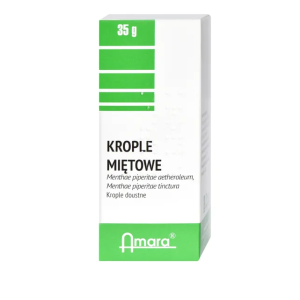 Krople miętowe, (Nalewka miętowa), 35 g