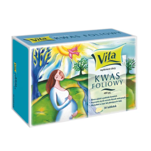 Kwas foliowy, tabletki, 0,4 mg, 30 szt.