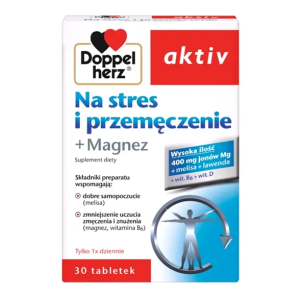 Doppelherz aktiv Na stres i przemęczenie + Magnez, 30 szt