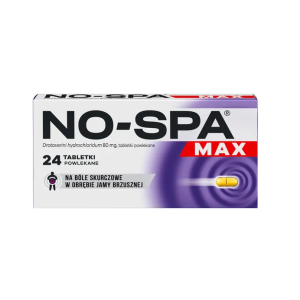 No-Spa Max, 80 mg, tabletki powlekane, 24 szt.