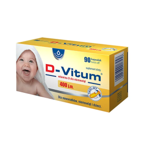 Oleofarm D-Vitum Witamina D dla Niemowląt 400 j.m. 90 kapsułek