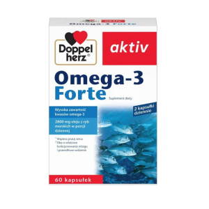 Doppelherz aktiv Omega-3 Forte, kapsułki, 60 szt.