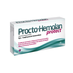 Procto-Hemolan Protect, czopki, 10 szt.