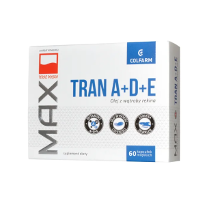 Max Tran z rekina z witaminami A+D+E, kapsułki, 60 szt.