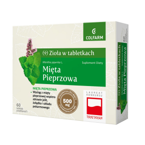 Colfarm Mięta Pieprzowa, 60 tabletek
