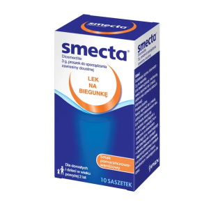 Smecta, proszek w saszetkach, smak pomarańczowo-waniliowy, 3 g, 10 szt.
