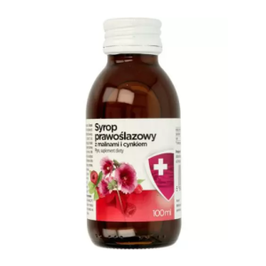 Syrop prawoślazowy z malinami i cynkiem 100 ml