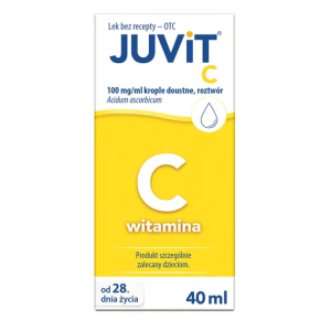 Juvit C 100 mg/ml krople doustne dla dzieci 40 ml