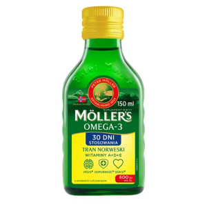 Moller's Tran Norweski aromat cytrynowy płyn 150 ml