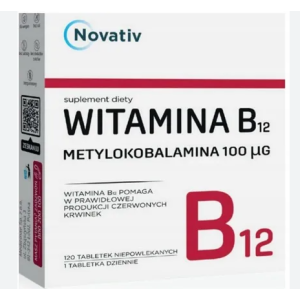 Novativ Witamina B12 Metylokobalamina 100 µg 120 tabl.