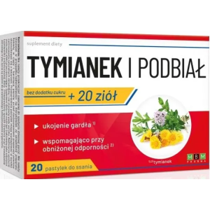 Tymianek i Podbial - 20 ziół, 20 pastylek do ssania