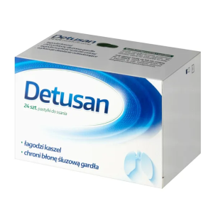 Detusan, pastylki do ssania, 24 szt