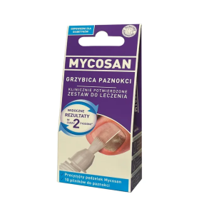 Mycosan Grzybica Paznokci, zestaw do leczenia, serum 10 pilniczków